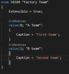 defining a new enum