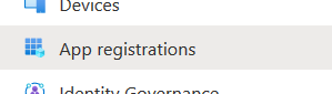 App registrations