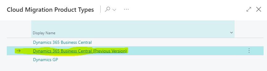 Dynamics 365 Business Central Previous Version
